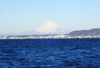 2017年2月11日久里浜沖の富士山
